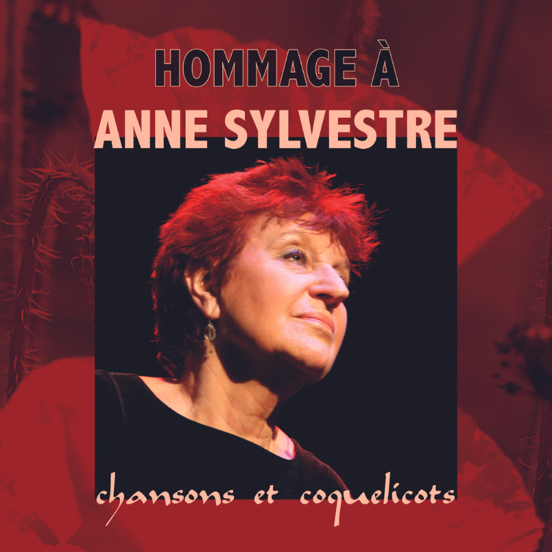 Affiche du concert « Chansons & Coquelicots » en hommage à Anne Sylvestre