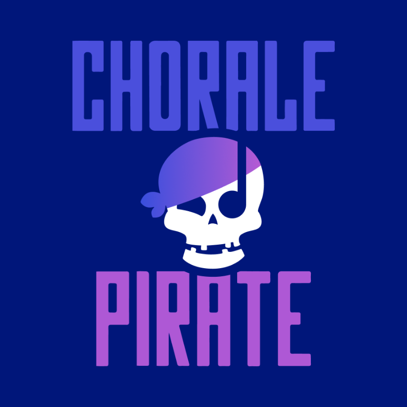 Logo officiel du spectacle La Chorale Pirate, chant a cappella immersif